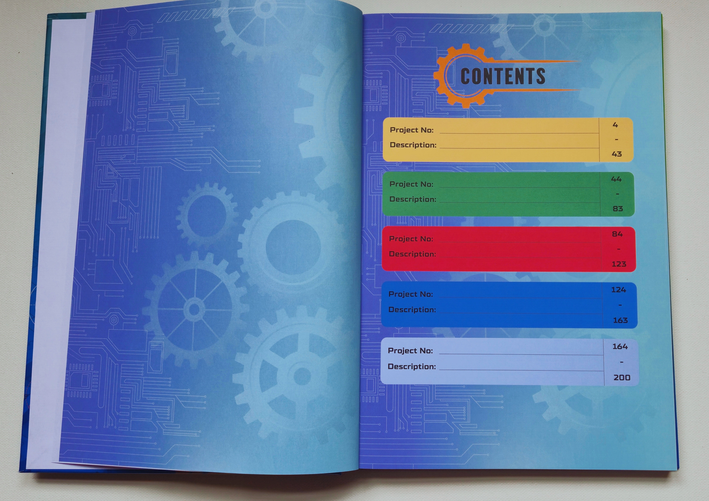 A4 Technical Notebook - Hardback Full Colour