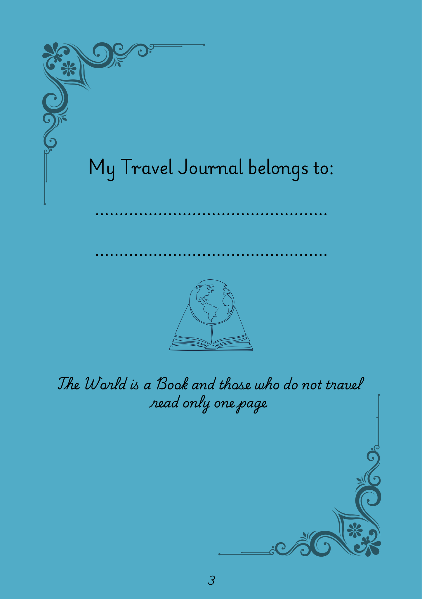 "My World" Travel Journal - A5 Hardback Full Colour