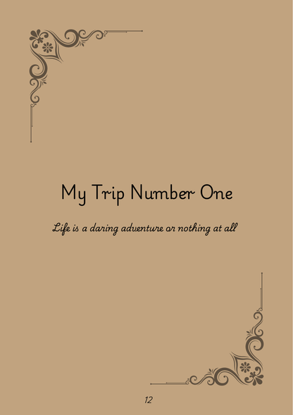 "Marble Brown" Travel Journal - A5 Hardback Full Colour
