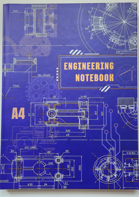 A4 Engineering Notebook -  Hardback Full Colour