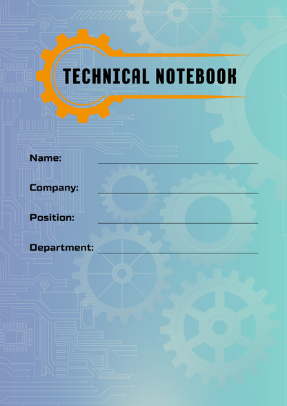 A4 Technical Notebook - Paperback Full Colour