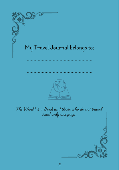 "My World" Travel Journal - A5 Hardback Full Colour