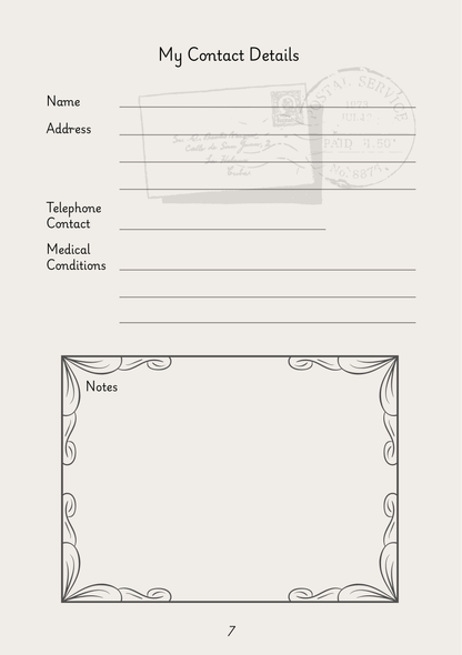 "Marble Brown" Travel Journal - A5 Hardback Full Colour